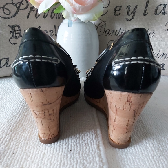 Sperry Topsider wedge heels pumps black - Picture 7 of 14